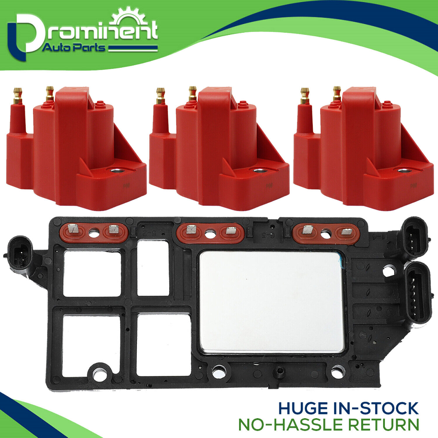 3x Racing Ignition Coil & Control Module Set for Chevy Pontiac Buick Olds Isuzu