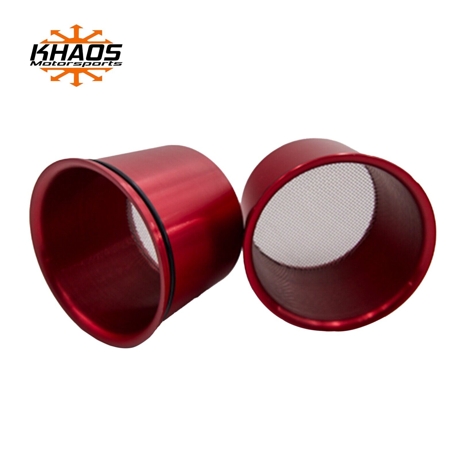 Dodge Challenger Head Light Intake Ring Anodized Red