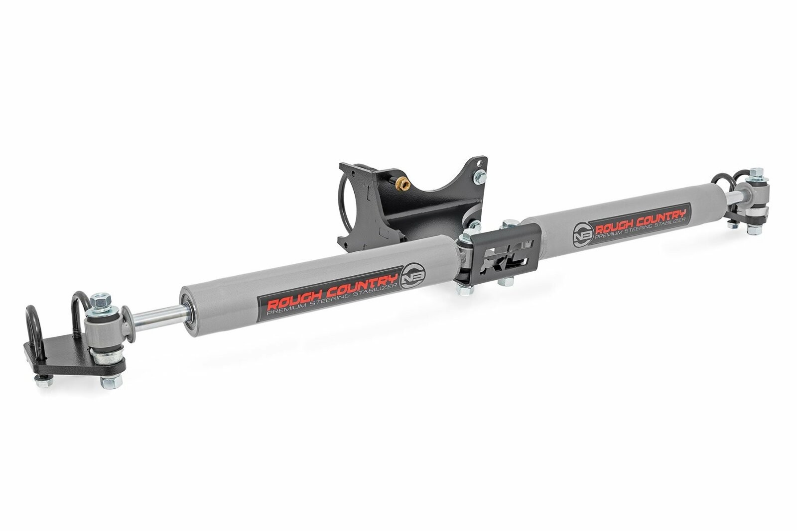 Rough Country Dual Steering Stabilizer for Ford F250 F350 SuperDuty 05-24 4wd