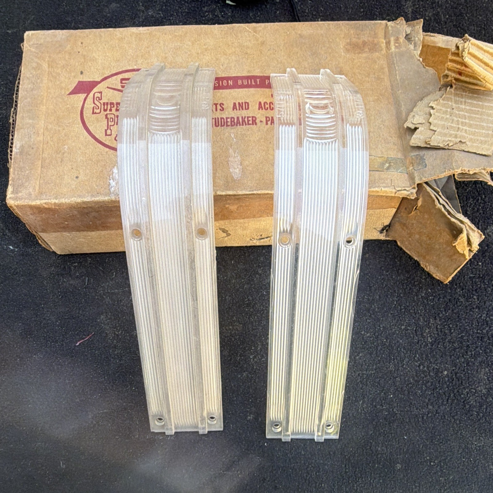 1957 Packard Parking Lamp Lenses New Old Stock In The Box