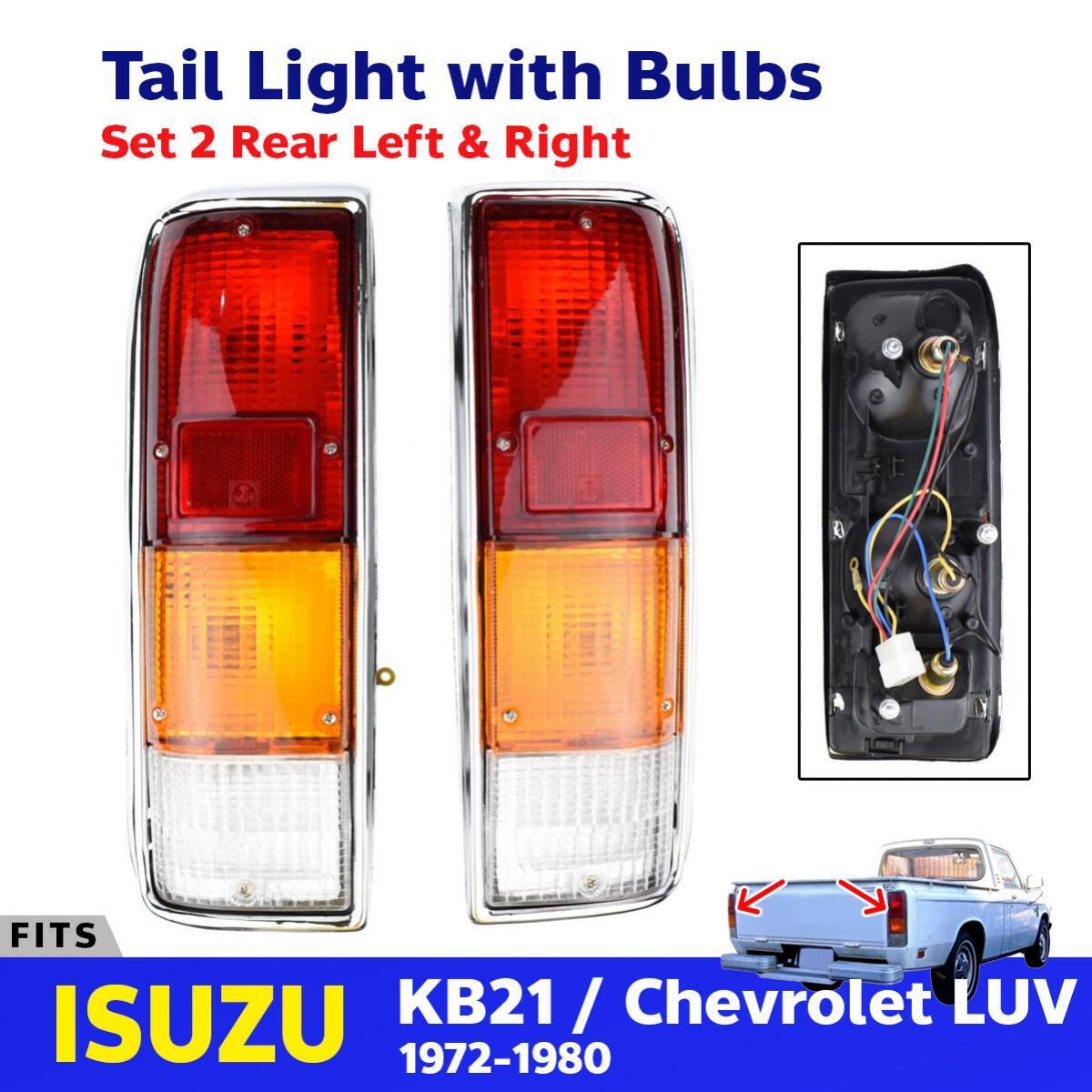 Pair Tail Lights Lamp Fit For Isuzu KB21 Chevrolet LUV Pickup Truck 1972-1980