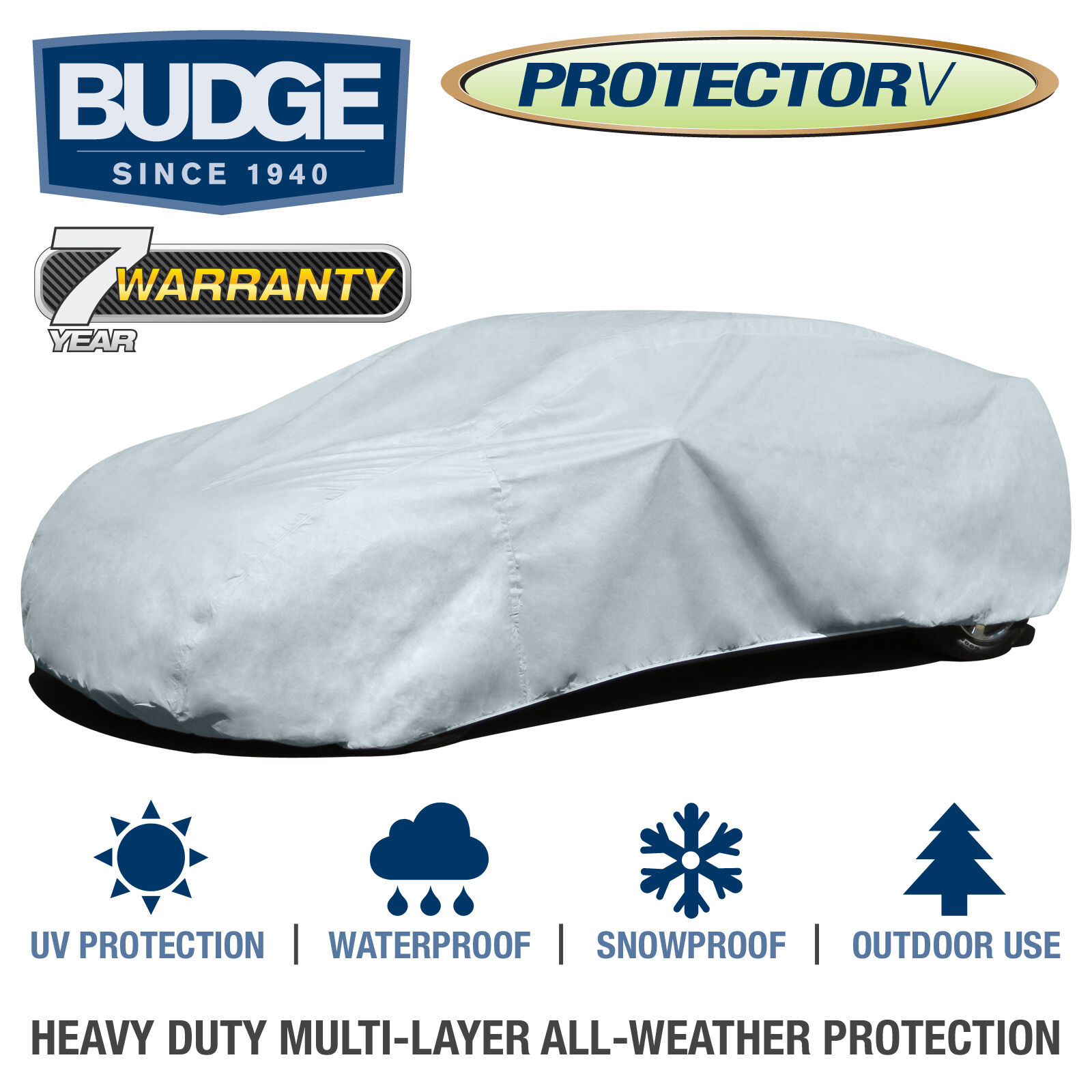 Budge Protector V Car Cover Fits Oldsmobile Cutlass Supreme 1975 | Waterproof