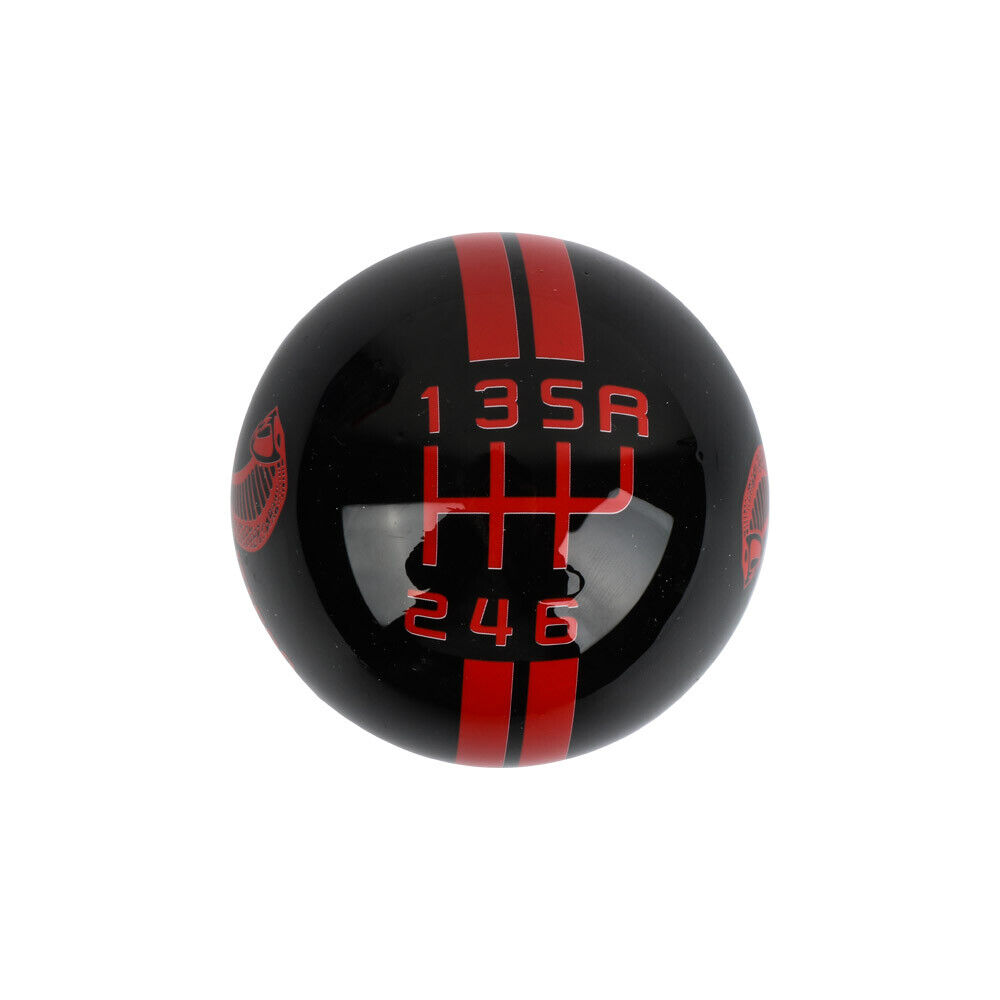 For Ford Mustang Shelby GT500 Stick Shift Knob 6 Speed-R Lever Resin Black-Red