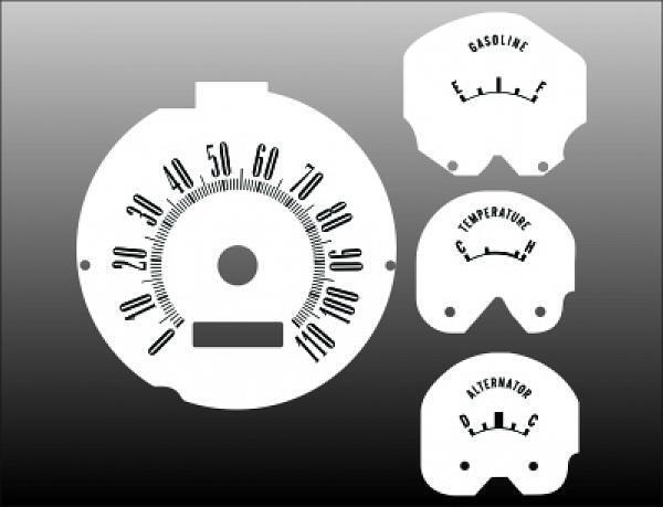 White Face Gauges for 1964 Plymouth Barracuda