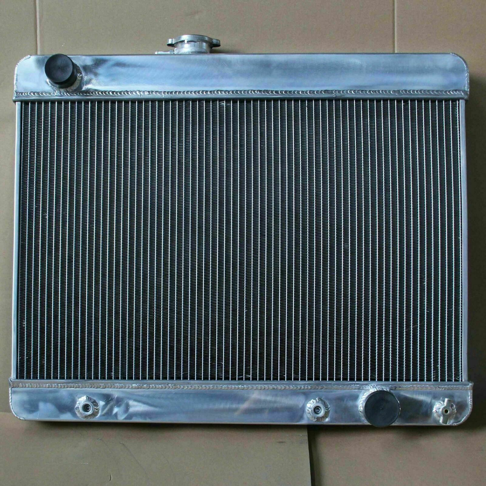 1680 3 rows 52mm Aluminum Radiator For Pontiac Tempest GTO Lemans 65-67 AT/MT
