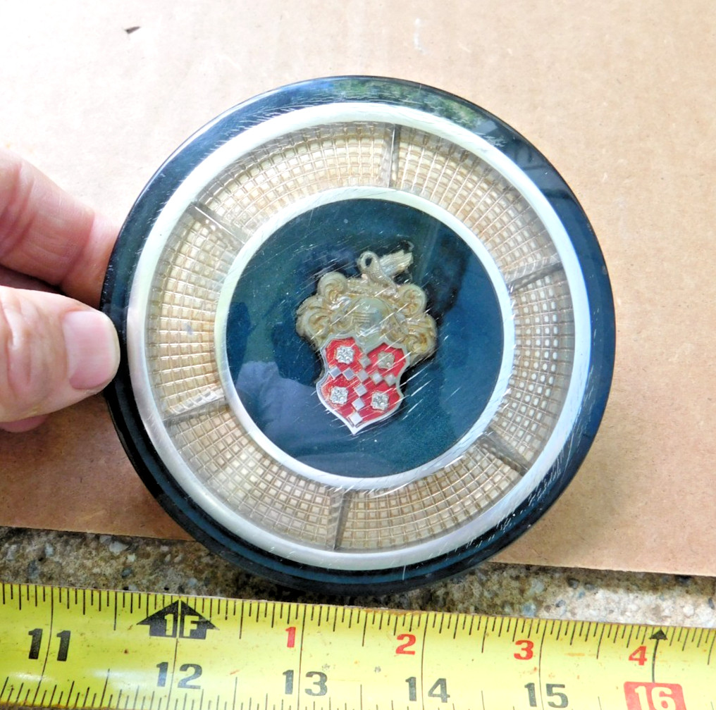 HORN BUTTON EMBLEM FOR 1953-54 PACKARD CAVALIER PATRICIAN 1953 PACKARD CLIPPER