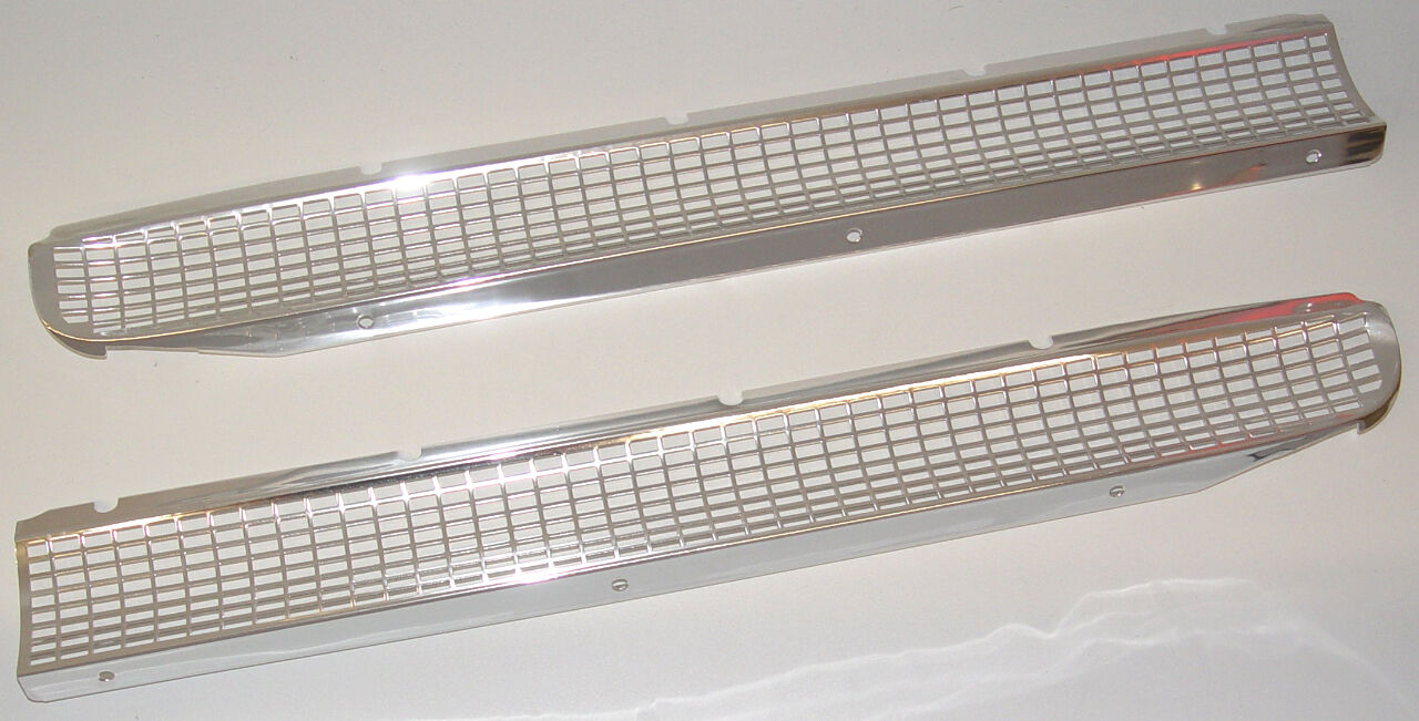 1959 CHEVROLET IMPALA BEL AIR BISCAYNE HOOD GRILL SCREENS NEW PAIR