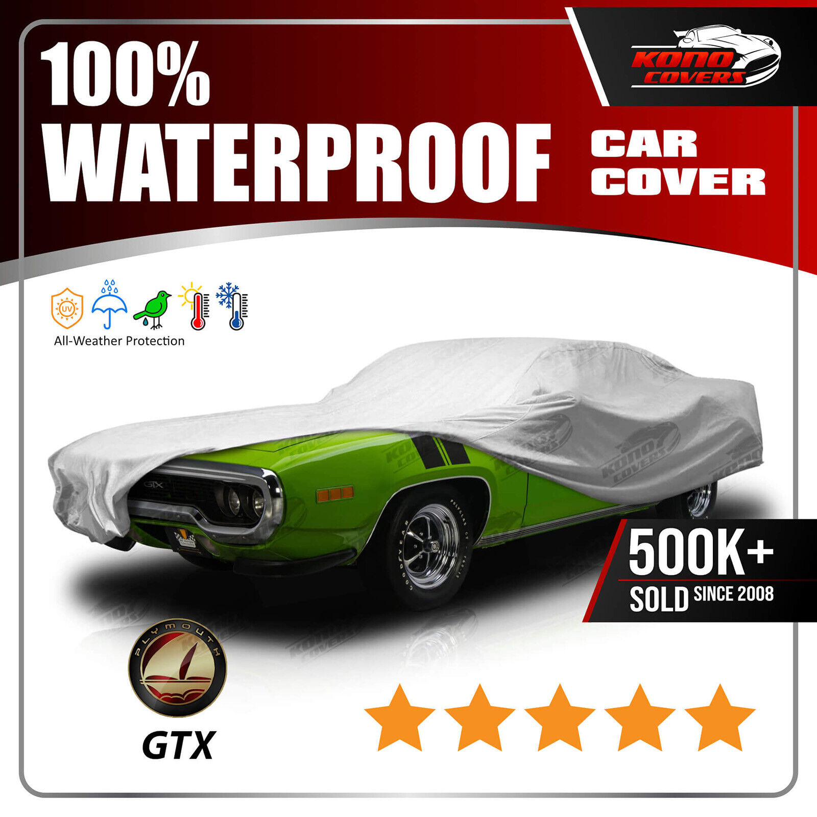 [PLYMOUTH GTX] CAR COVER - Ultimate Full Custom-Fit All Weather Protection
