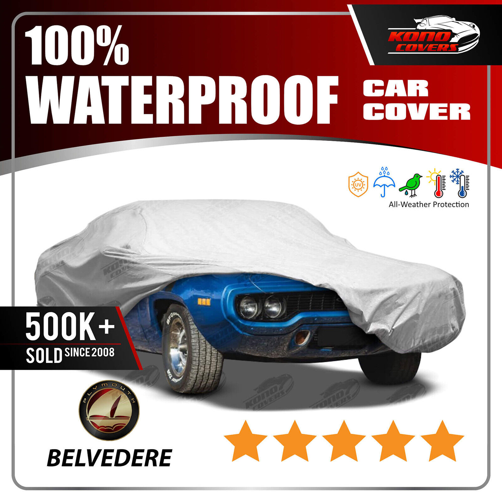 [PLYMOUTH BELVEDERE] CAR COVER - Ultimate Full Custom-Fit All Weather Protection