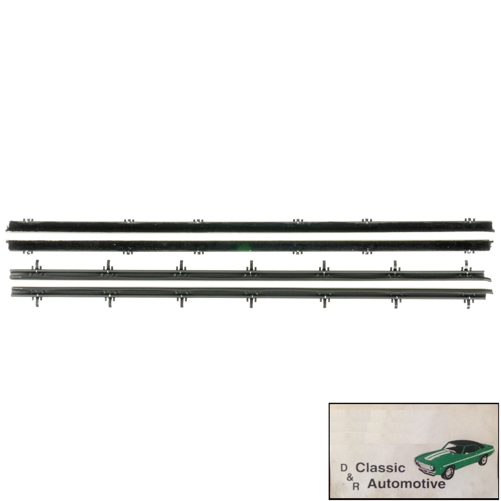 1966 1967 Chevrolet El Camino Door Seals Fuzzy Window Felt Weatherstrip 66 67