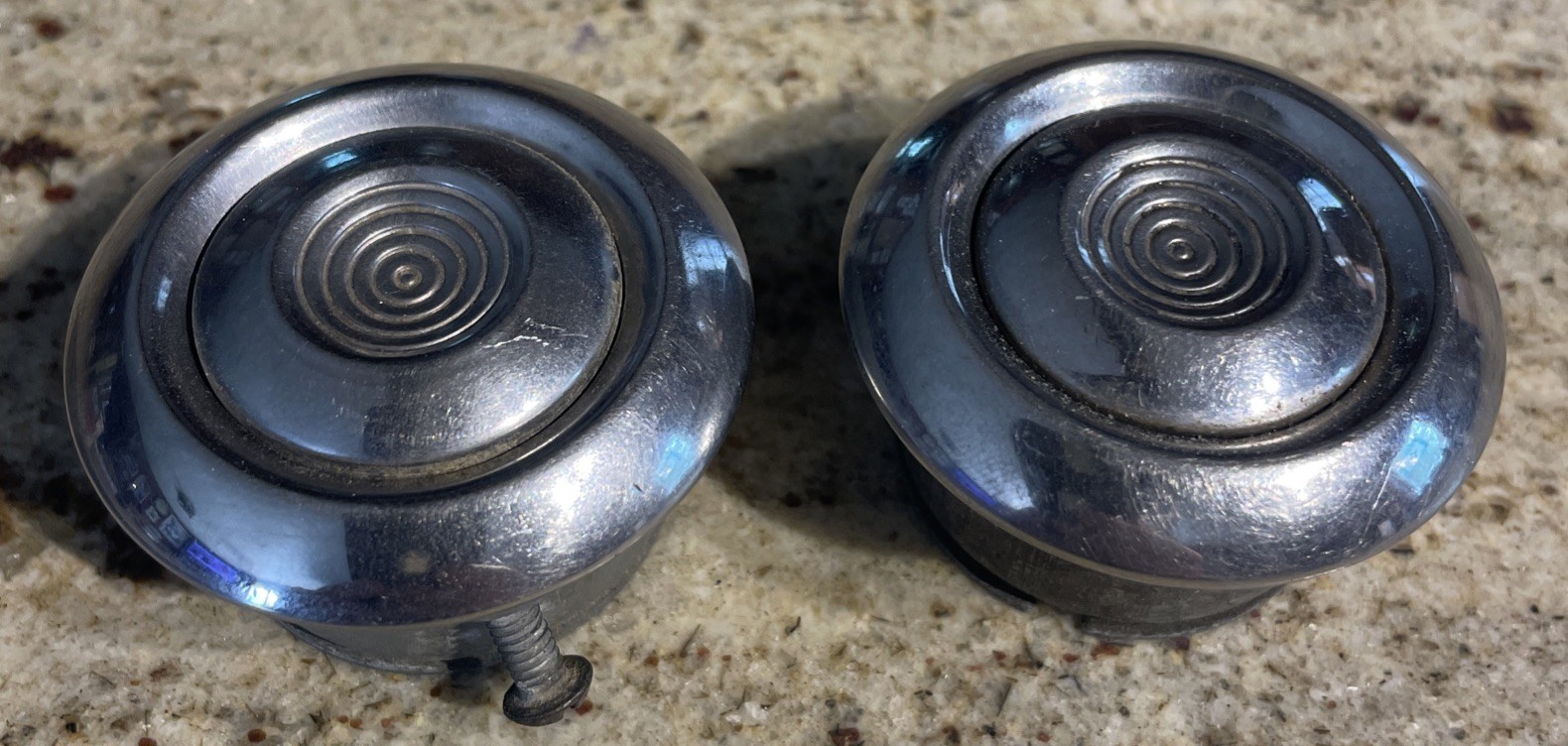 PAIR 1942-1948 Lincoln Door Exterior Push Buttons Continental / Zephyr (2)