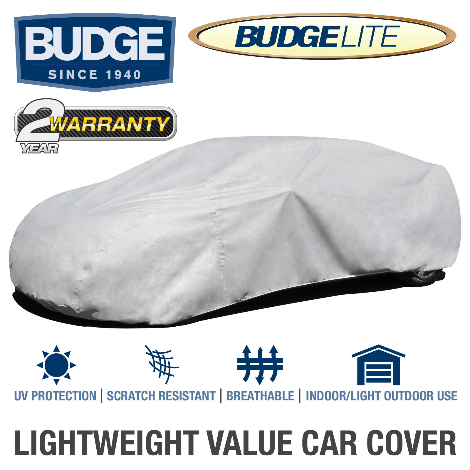 Budge Lite Car Cover Fits Plymouth Satellite 1967 | UV Protect | Breathable