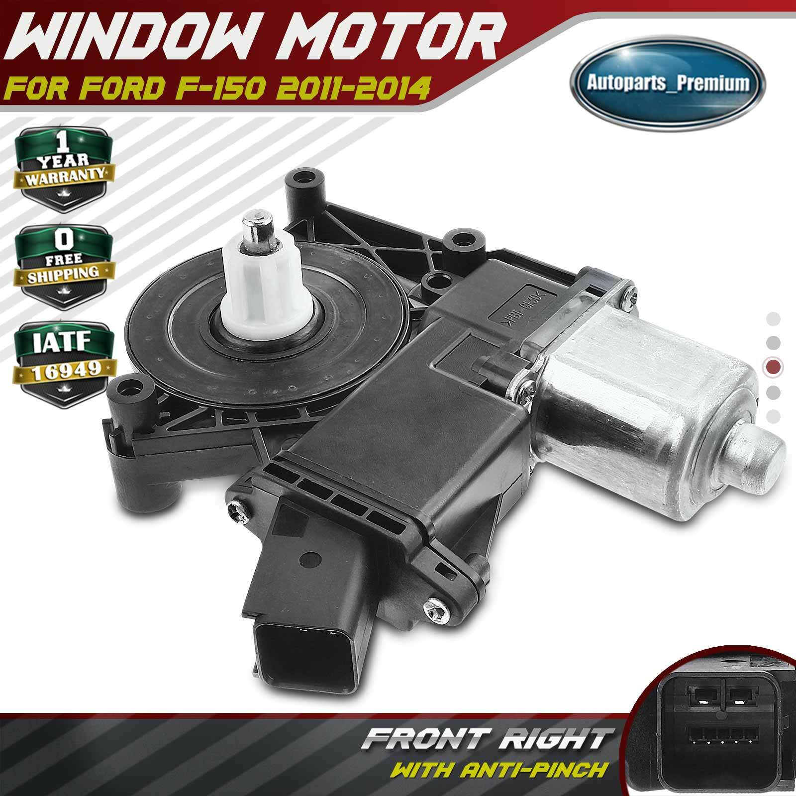 Window Lift Motor w/ Anti-pinch for Ford F-150 2011-2014 Front Right Passenger