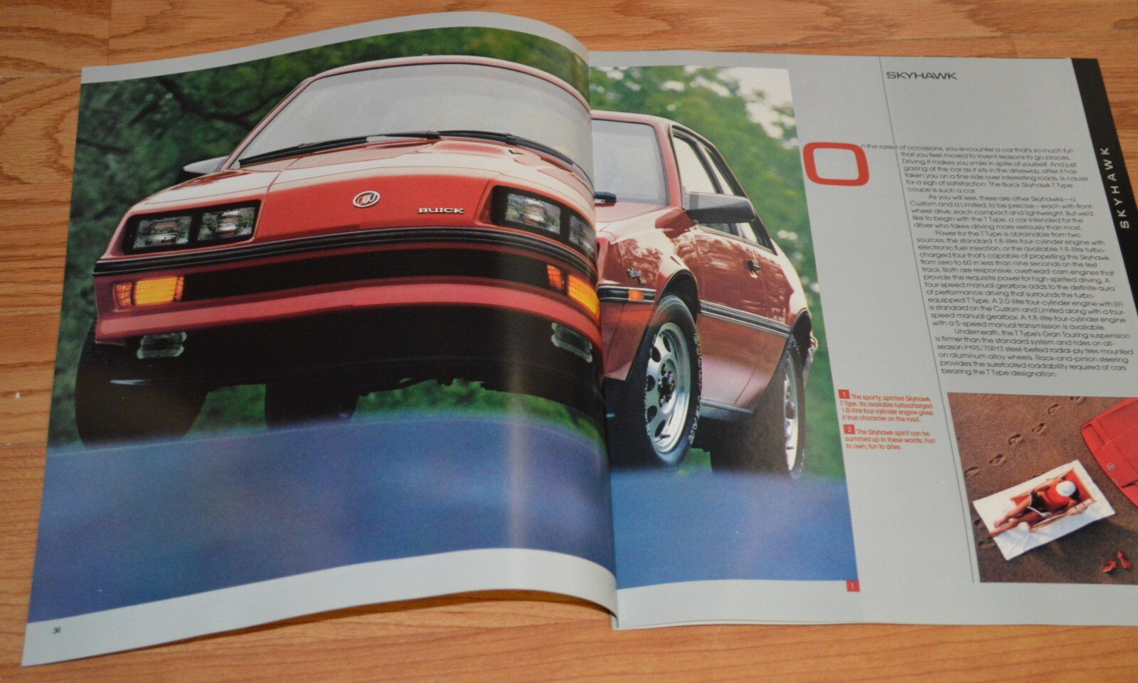 1986 Buick Skyhawk T Type Original Dealer Advertisement Ad Print 86 Ttype
