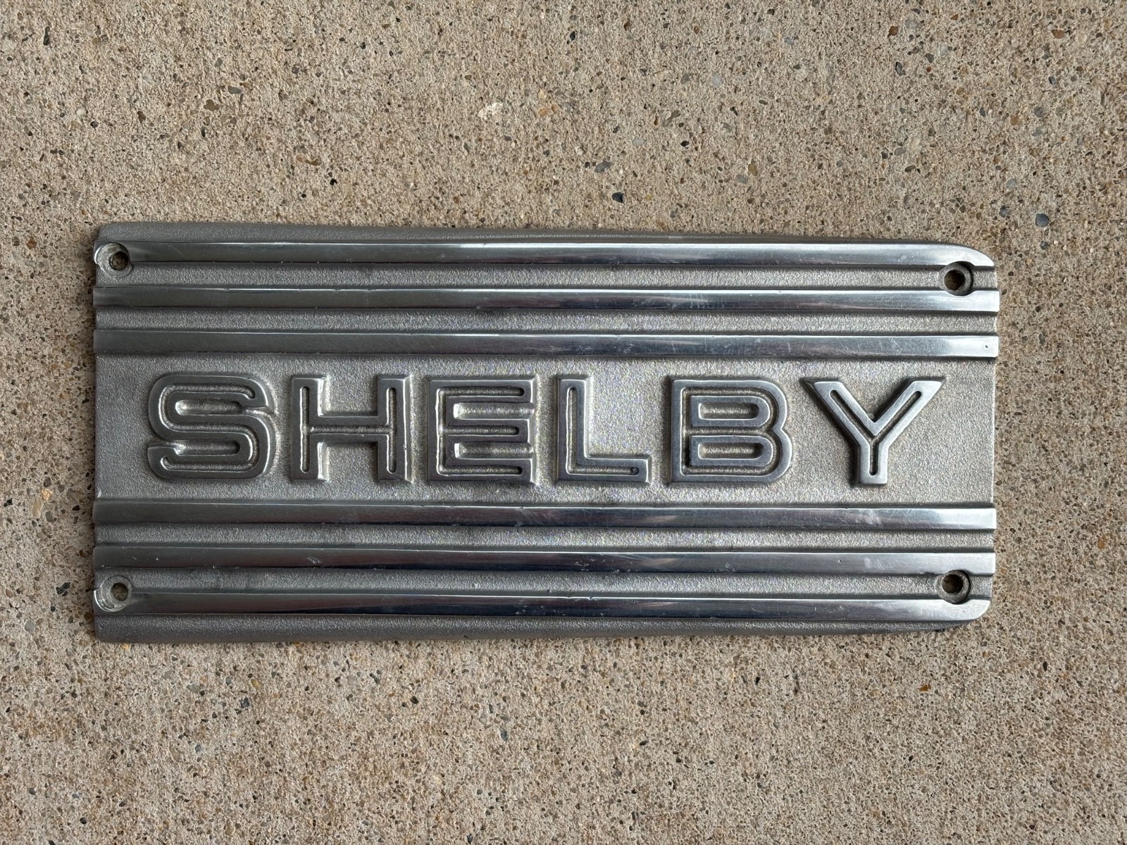 1986-1993 FORD MUSTANG 5.0 SHELBY SAAC GT-40 UPPER INTAKE MANIFOLD PLAQUE EMBLEM