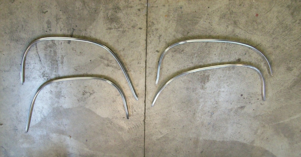 1967 Mercury Comet / Caliente   Wheel Lip molding  set , Used , Exc. Cond.