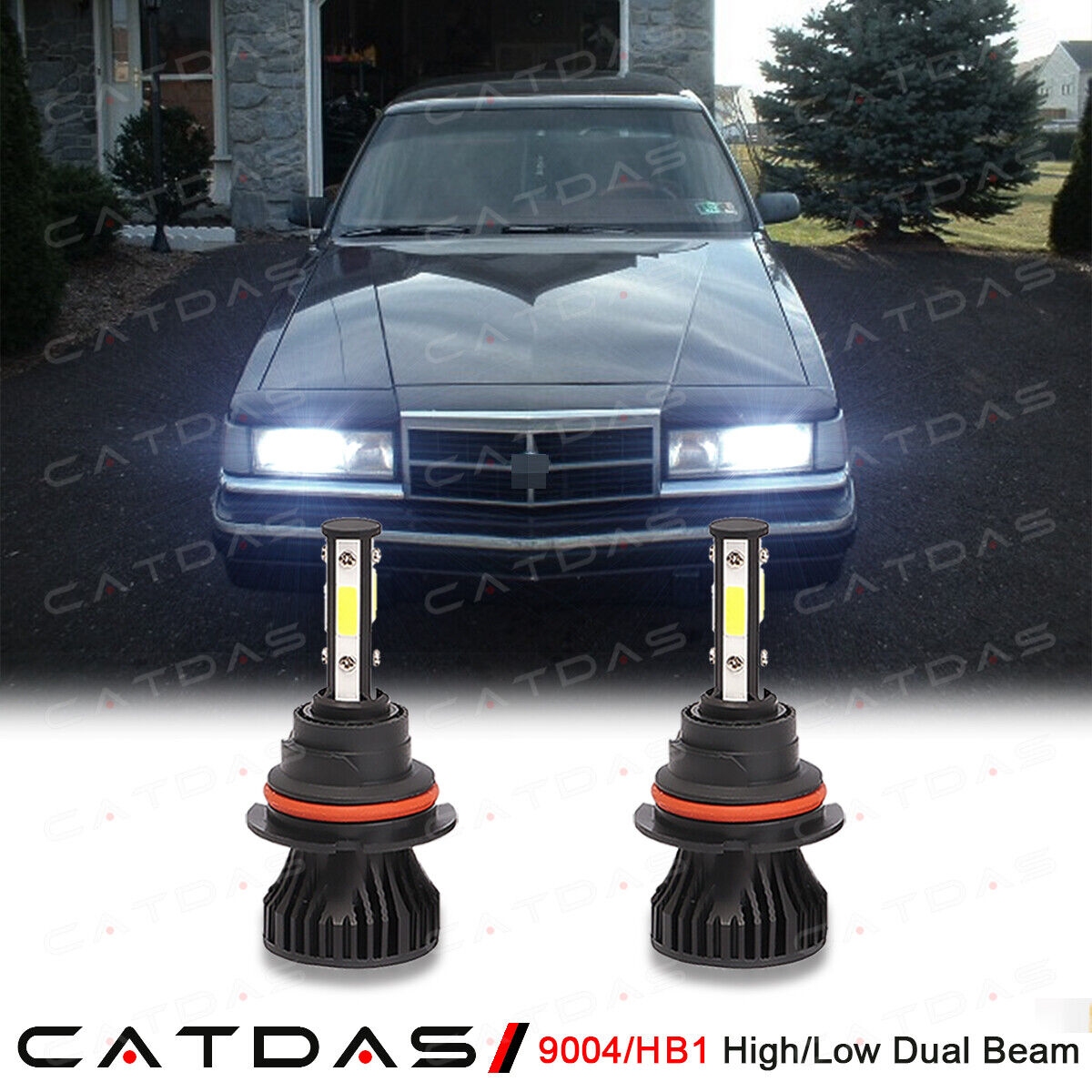 For Dodge Dynasty 1988-1993 2pc 9004 LED Headlight High Low Beam Bulbs Kit 6000K