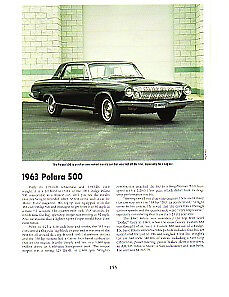 1963 Dodge Polara Article - Must See 