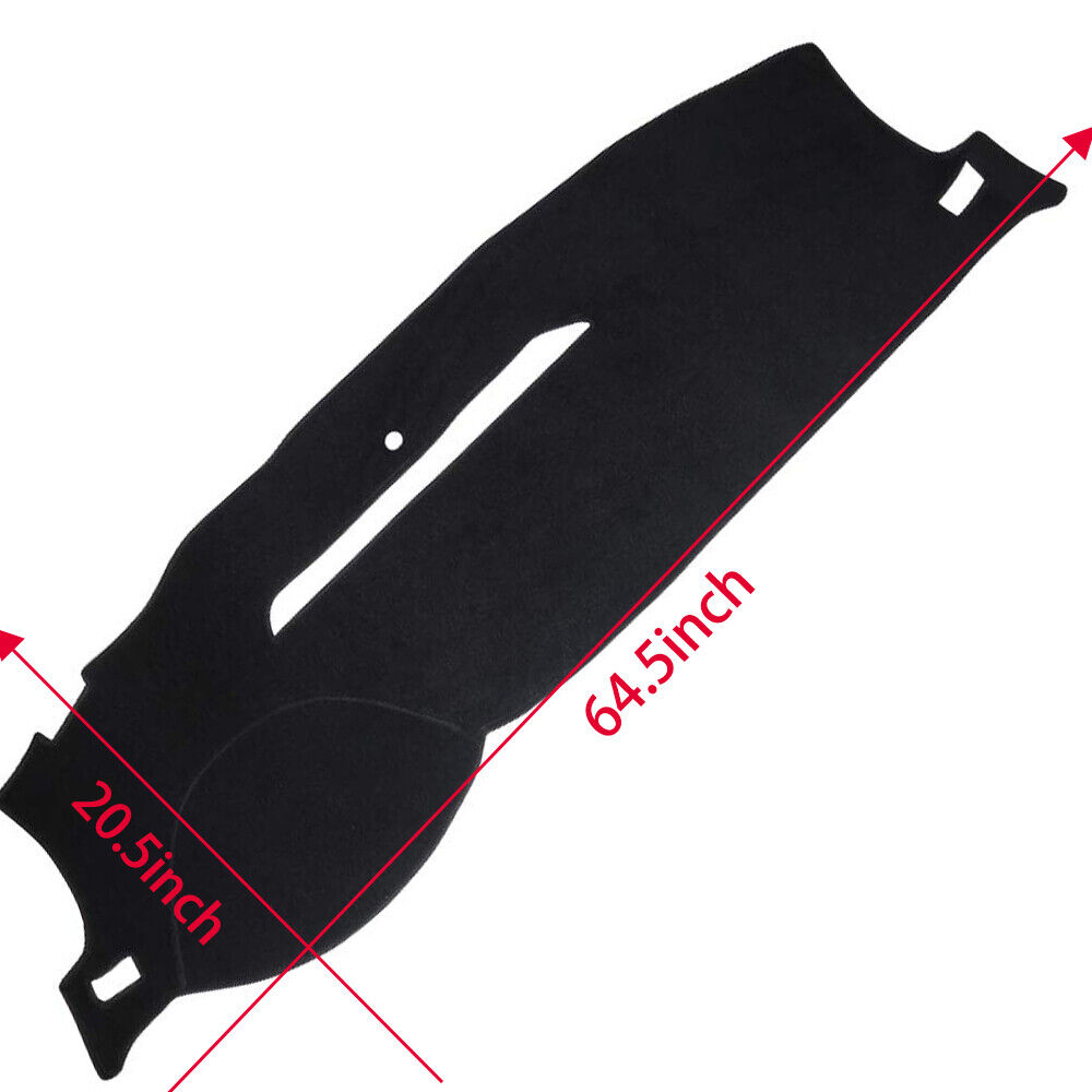 Black Dashboard Pad Dash Cover Mat For 2007-2014 Chevy Silverado/Tahoe/Suburban
