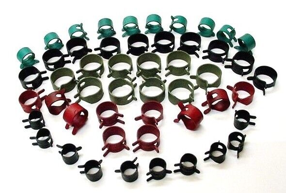 50x Plymouth Vacuum Fuel Hose Pinch Spring Clip Clamp Pack Clamps Clips