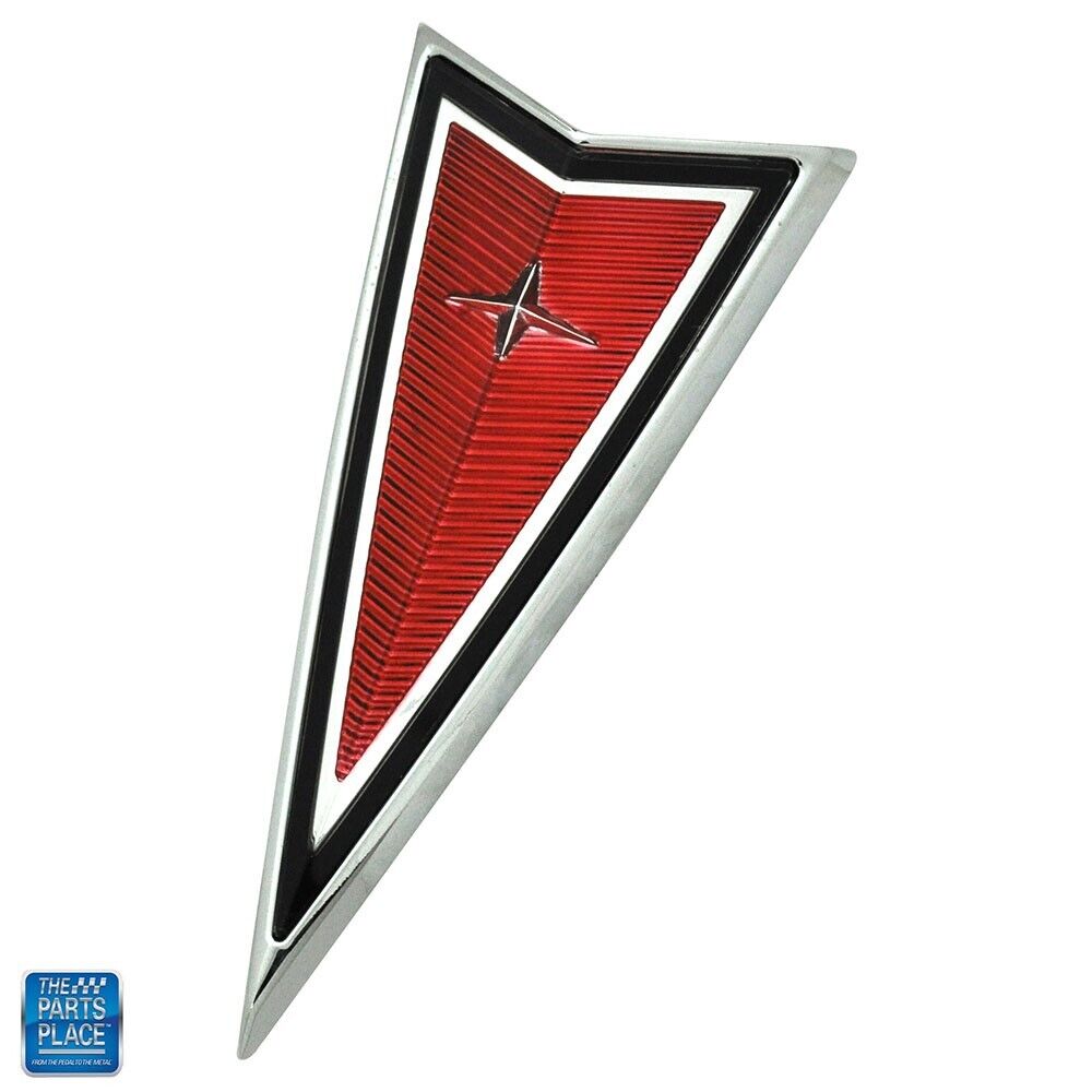 1978-81 Pontiac Firebird / Trans Am Red V Crest Nose Emblem - GM 499724