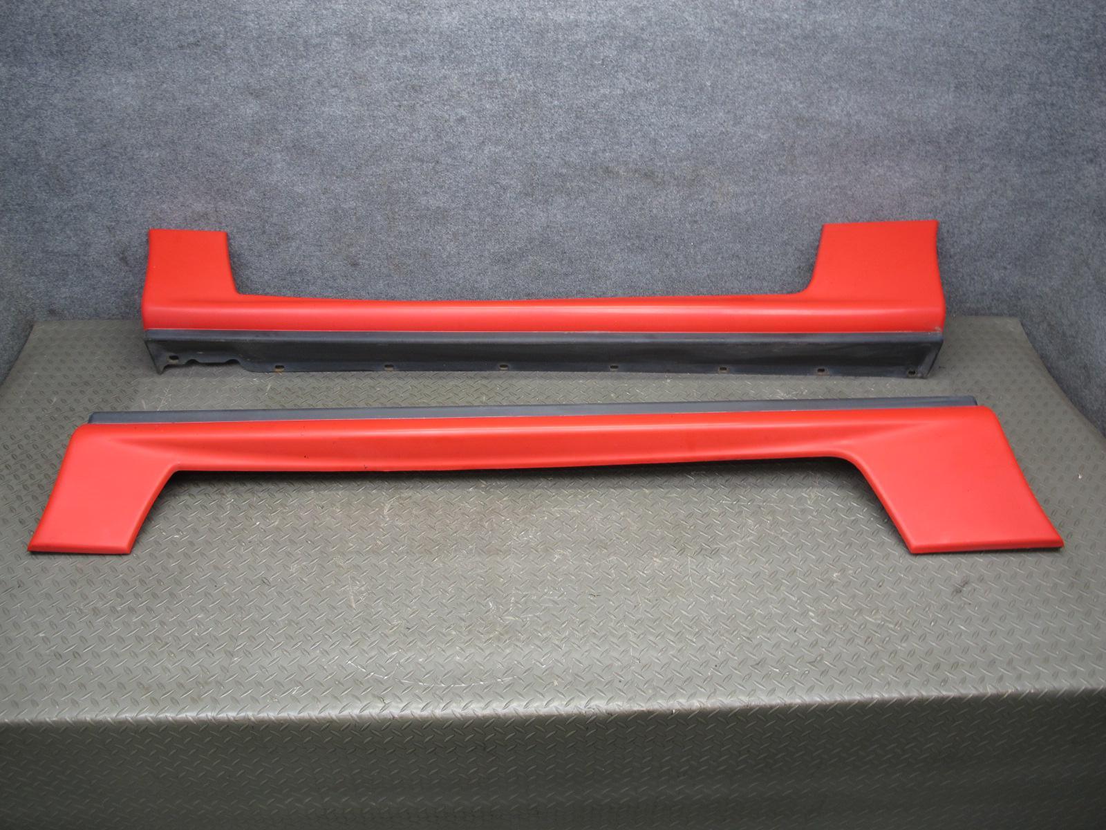 91-93 DODGE STEALTH ES SET OF 2 LEFT & RIGHT SIDE SKIRT ROCKER PANEL RED OEM