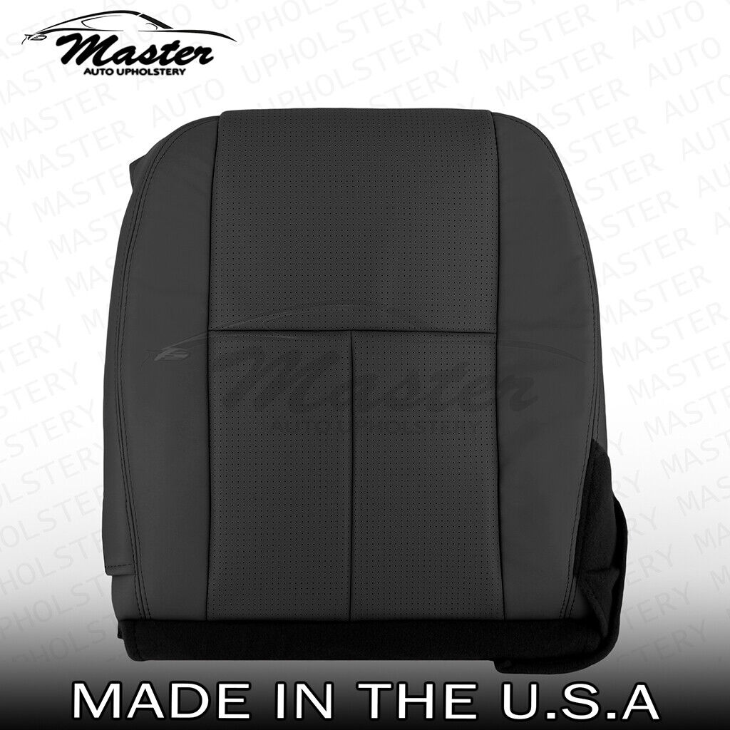 Fits 2006-2009 Lincoln Zephyr MKZ Driver Side Bottom Black Seat Cover Perforated