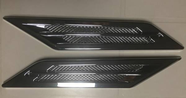 2PIECE PACKAGE CADILLAC CTS TYPE UNIVERSAL CHROME SIDE FENDER VENT LEFT&RIGHT