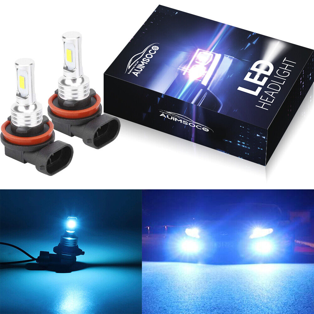 H11 LED Headlight Super Bright Bulbs Kit 8000K Blue 330000LM HIGH/LOW Beam