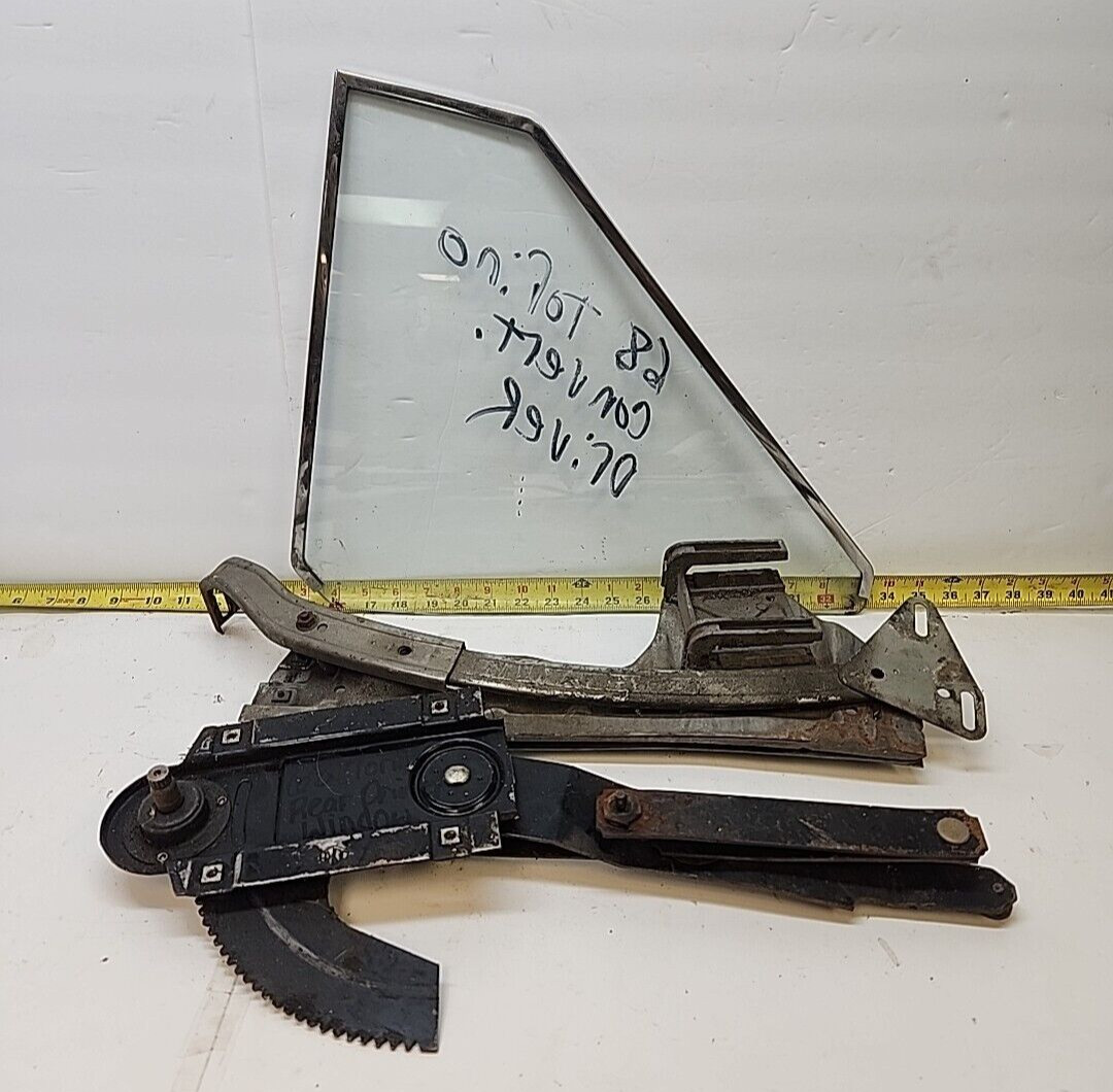 OEM LH Window / Track / Regulator 1968 Ford Torino/Fairlane Convertible (DG223)