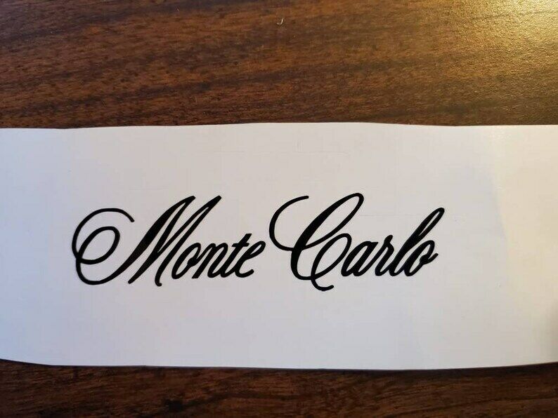 Chevrolet Monte Carlo logo vinyl sticker
