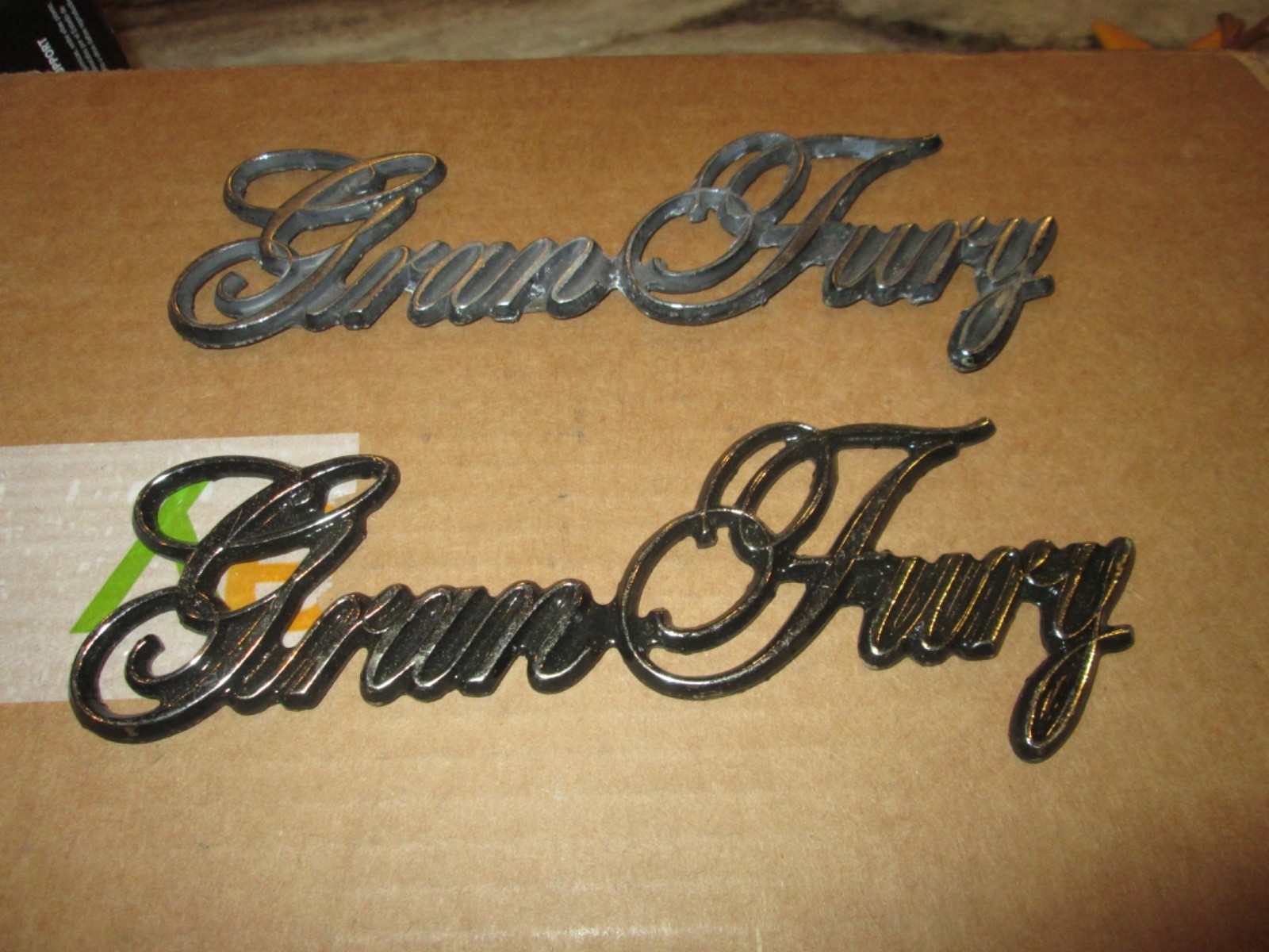 Plymouth Gran Fury Fender Trunk Emblem and Hood emblem