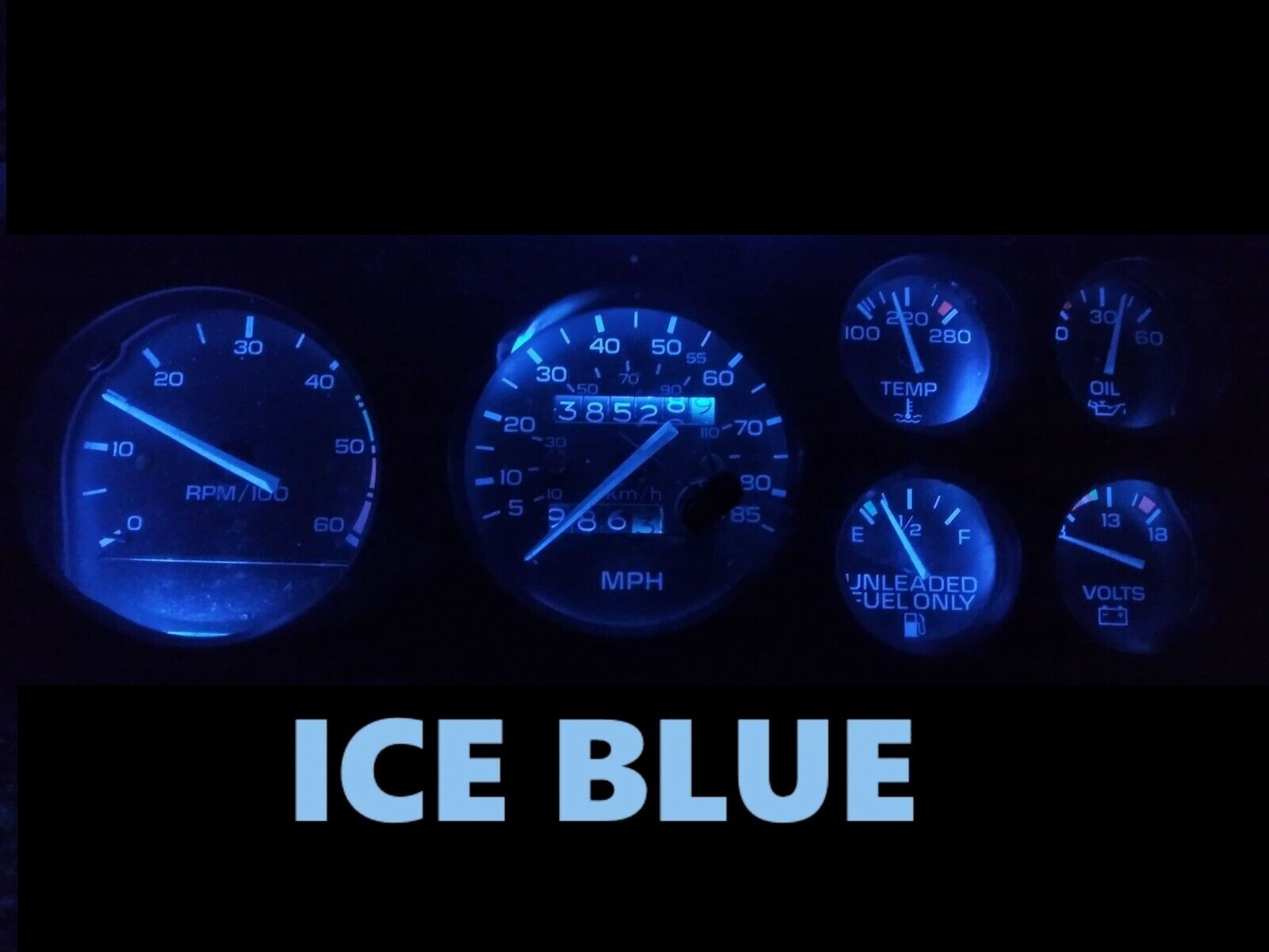 Gauge Cluster LED Dashboard Bulbs Ice Blue For Oldsmobile 78 88 Cutlass Tach 