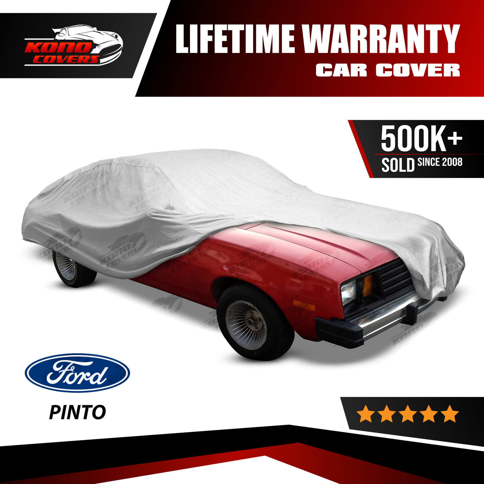 Ford Pinto 4 Layer Car Cover Fitted In Out door Water Proof Rain Snow Sun Dust