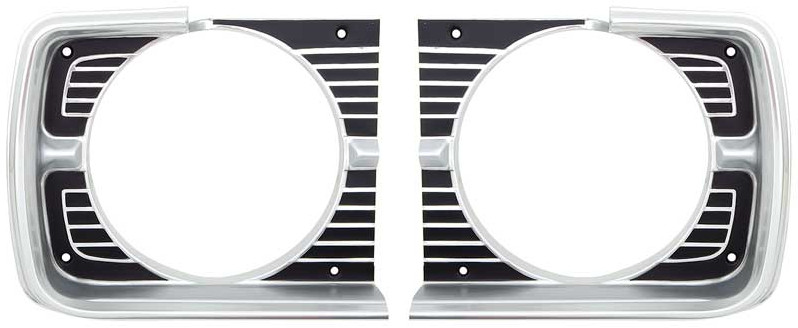 OER Reproduction Headlamp Bezel Set For 1968 Dodge Dart Models