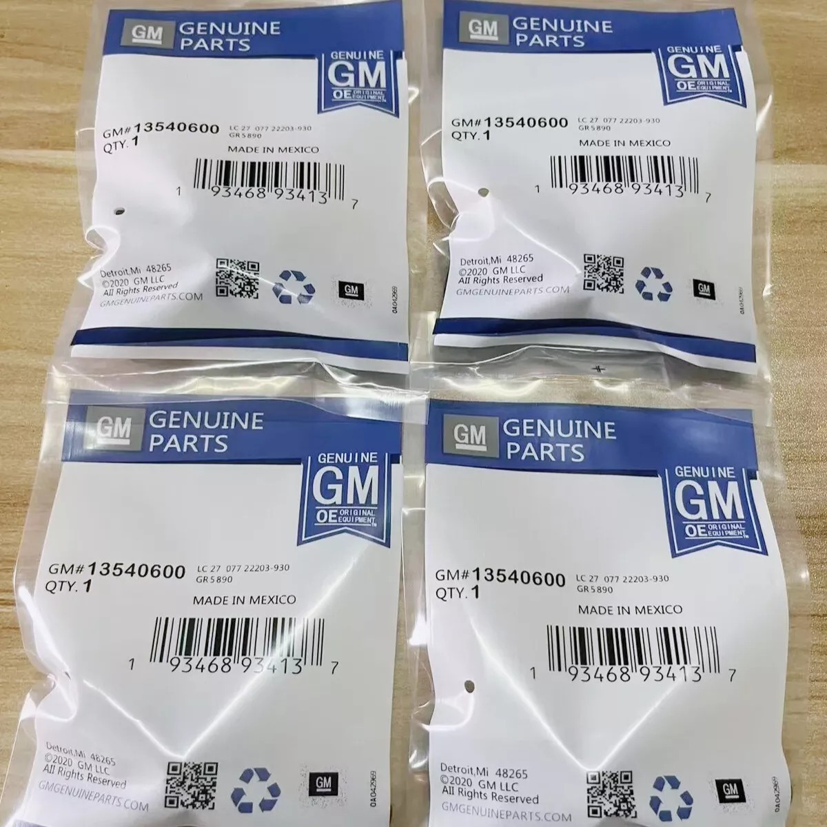 Set of 4 PCS OEM 13540600 TPMS Tire Pressure Sensor for Buick Cadillac Chevrolet