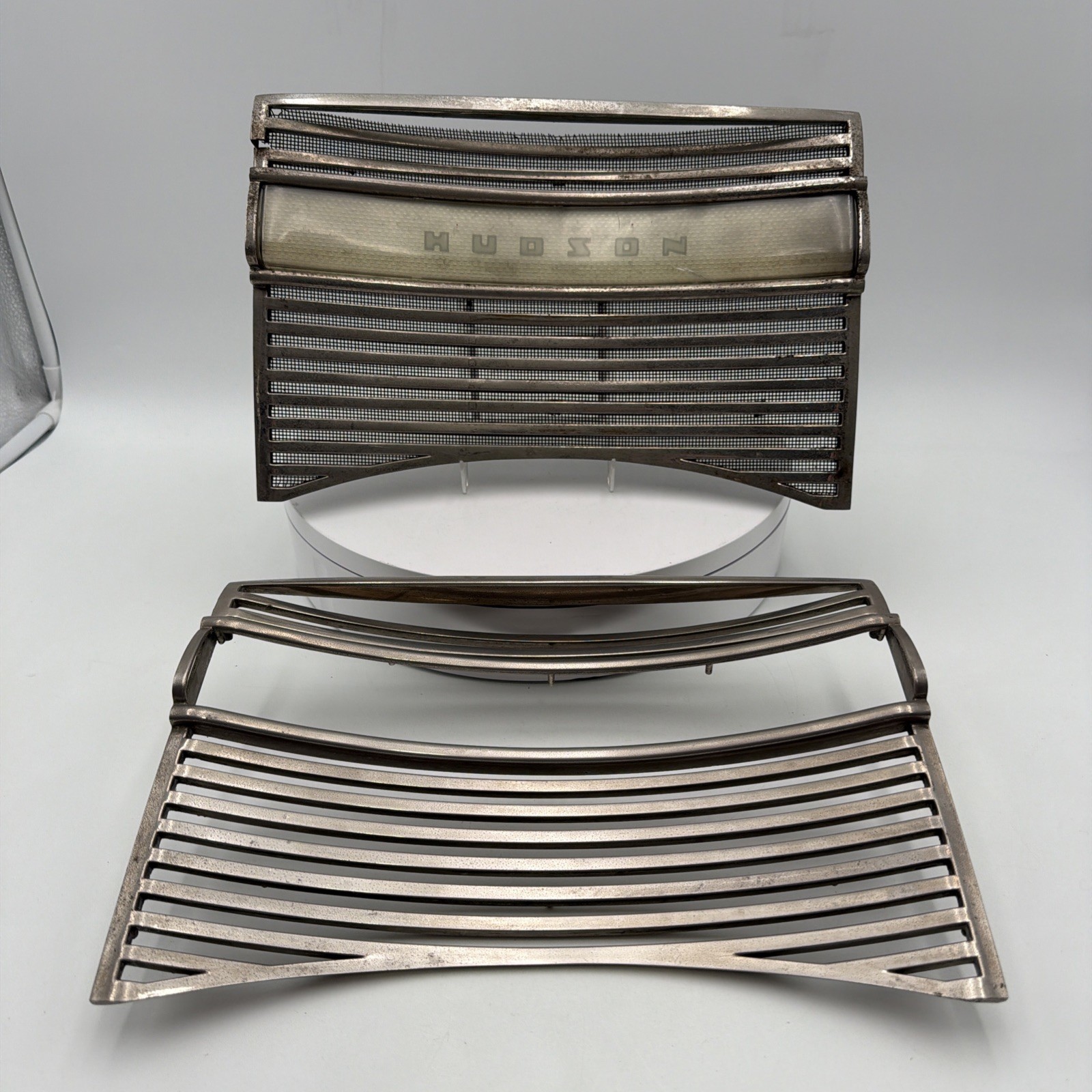 Lot of 2 1941 Hudson Center Dashboard Panel & Speaker Grill  *READ*