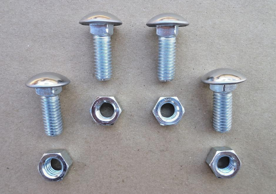 STAINLESS STEEL BUMPER BOLTS/NUTS FOR PACKARD STUDEBAKER NASH EDSEL CORVAIR ETC