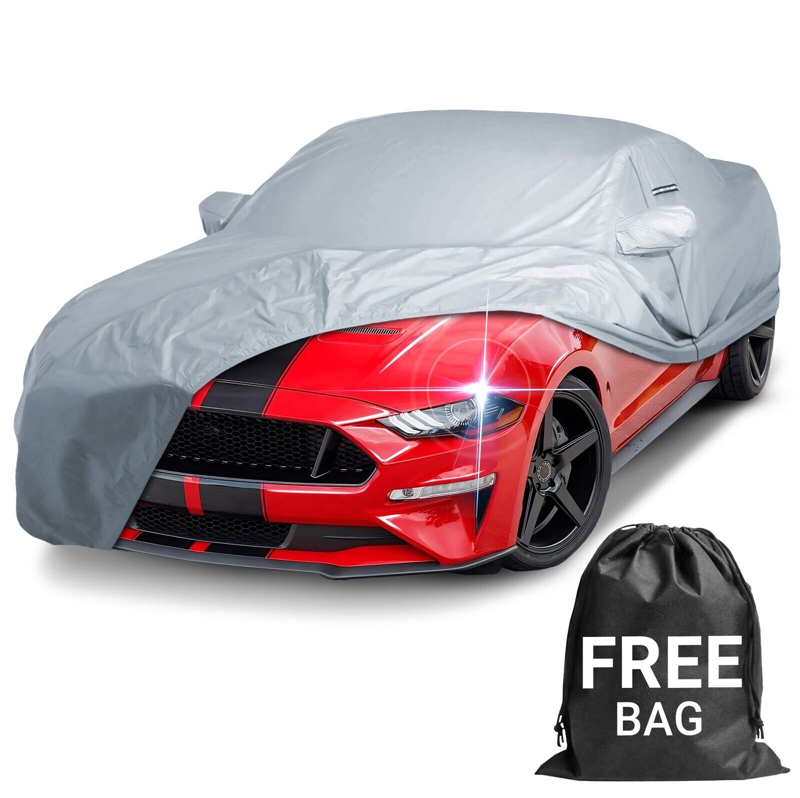 2016-2024 Ford Mustang Shelby w/ High Wing Custom Car Cover - Waterproof