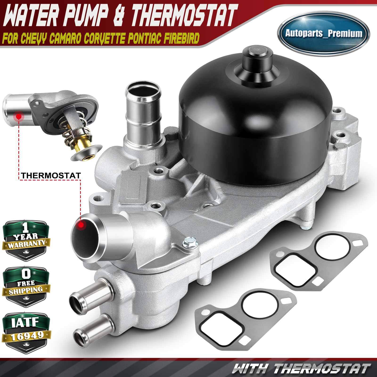 Water Pump with Thermostat for Chevy C5 Corvette Pontiac Firebird LS1 LS6 AW5081