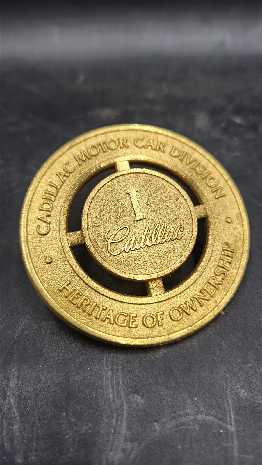 Cadillac Motor Car Division Heritage of Ownership Grille Medallion I #1
