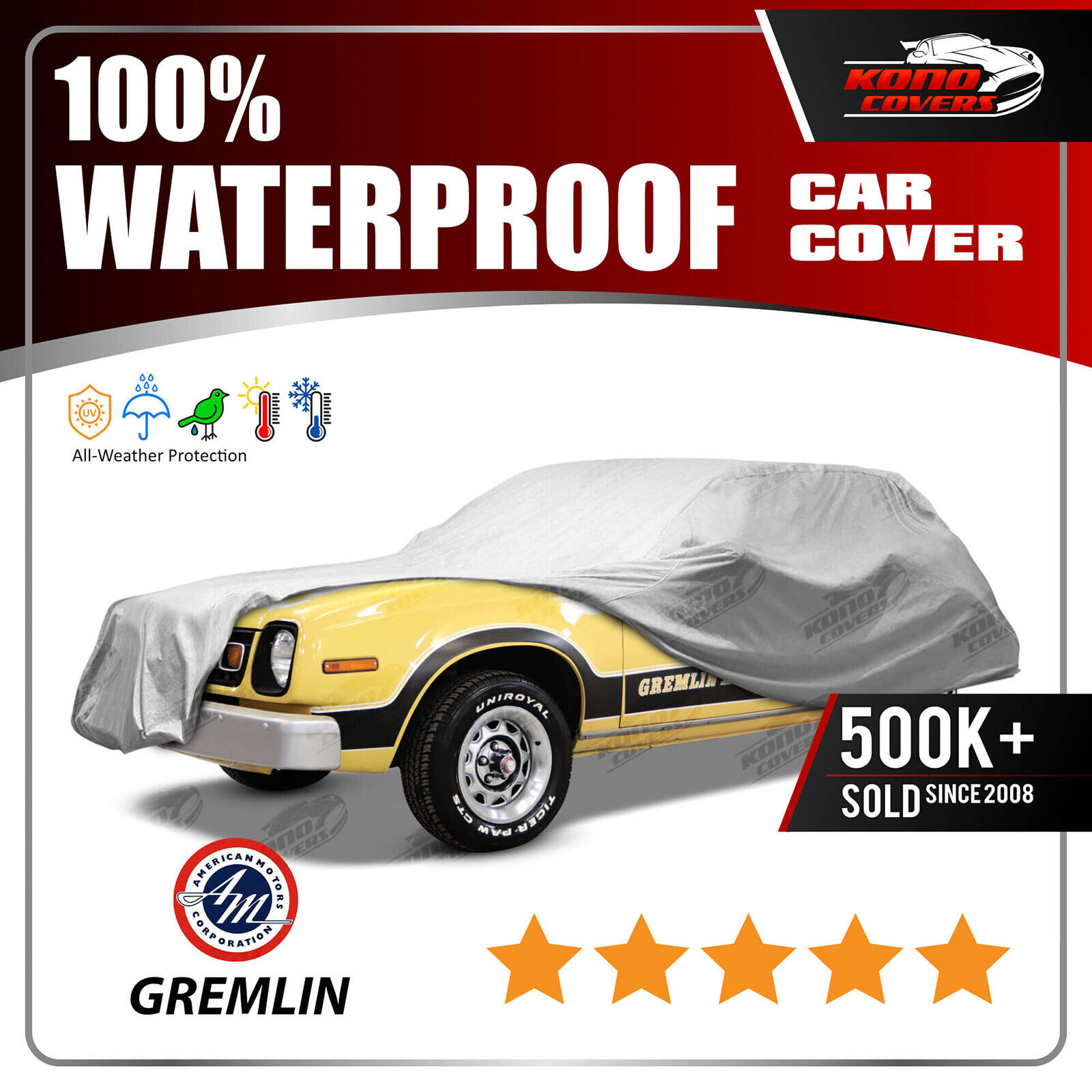 AMC GREMLIN 1970-1978 CAR COVER - 100% Waterproof 100% Breathable