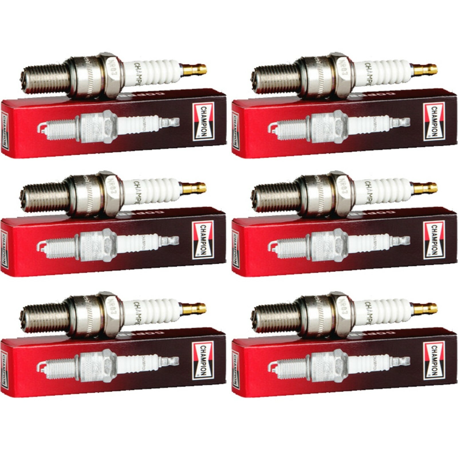 6 New Champion Industrial Spark Plugs Set for 1918-1926 STUDEBAKER BIG SIX