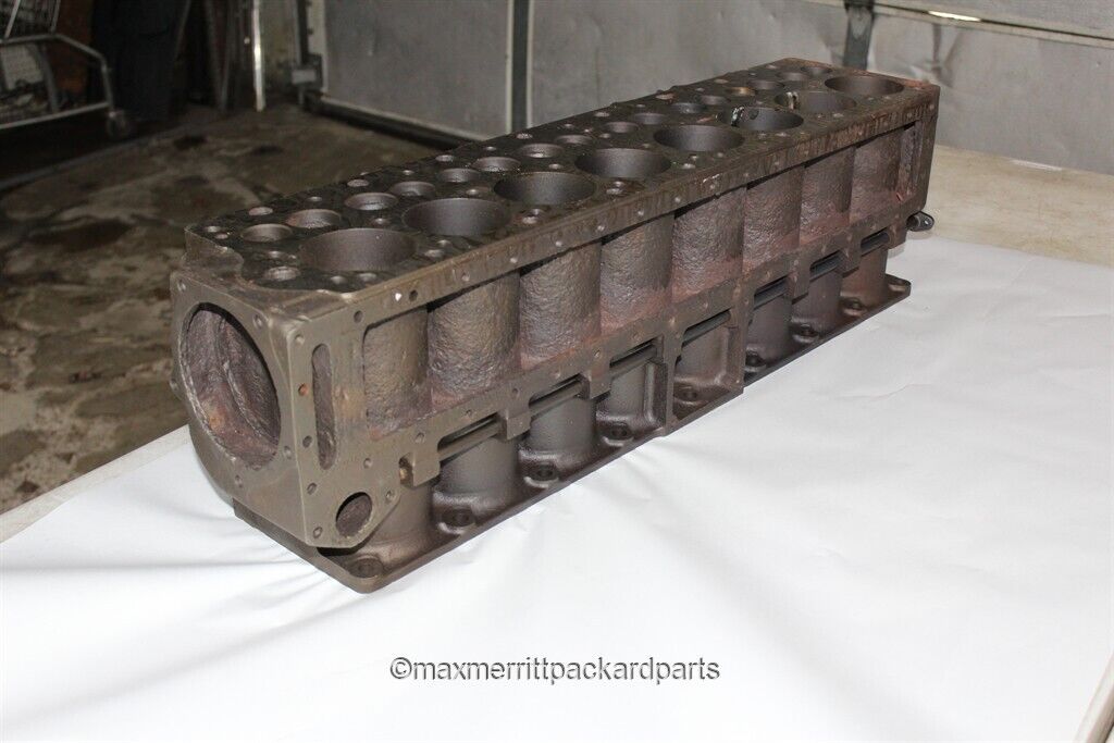 Packard- 1929 Eight Engine Block; Model 626/633; Hot Tanked & Checked for Cracks