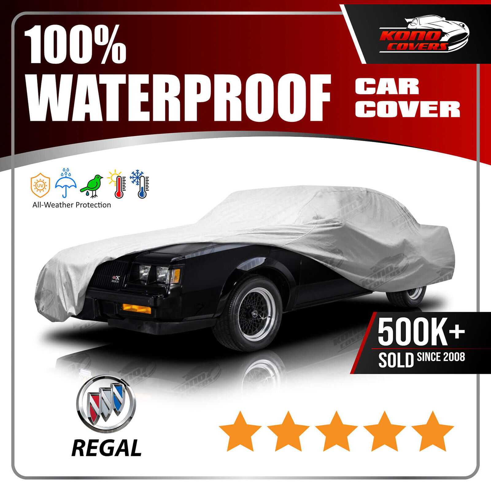 BUICK REGAL 2-Door 1978-1987 CAR COVER - 100% Waterproof 100% Breathable