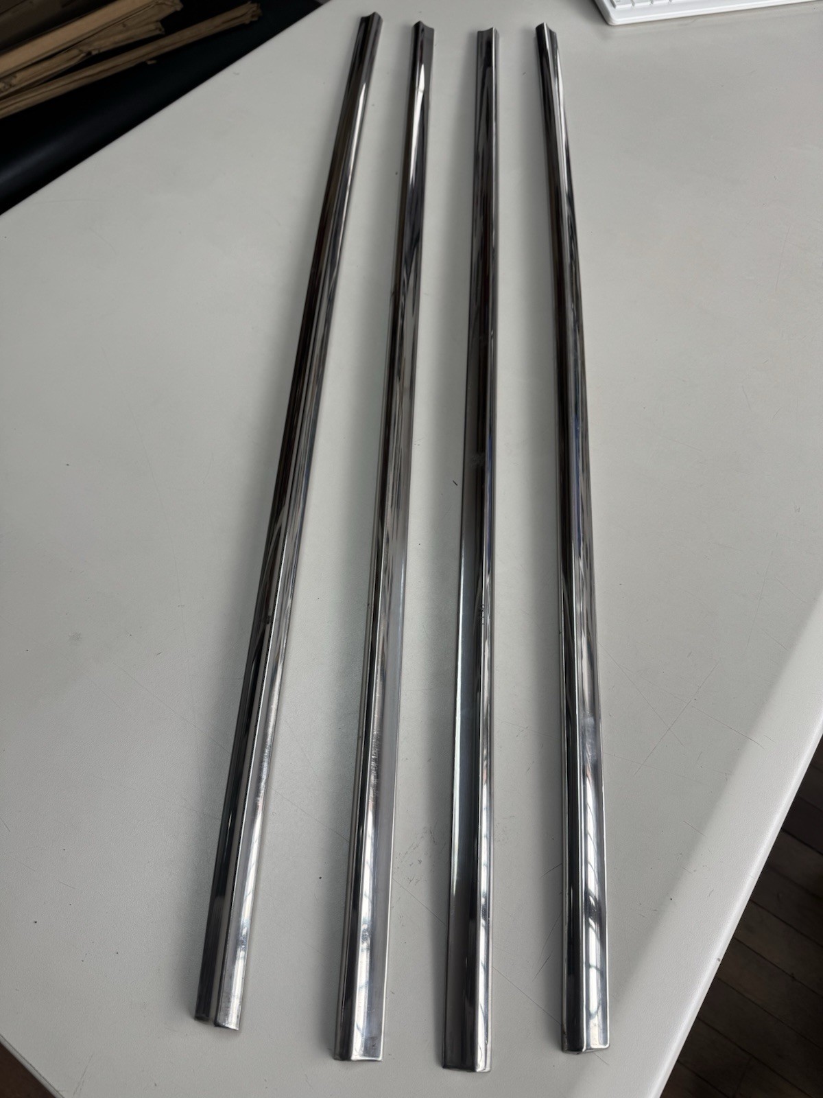 OEM 1958 Ford Fairlane Coupe RH /LH Door Molding Upper & Lower Trim