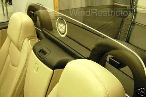 Cadillac XLR Windrestrictor® brand wind deflector screen block etched & lighted
