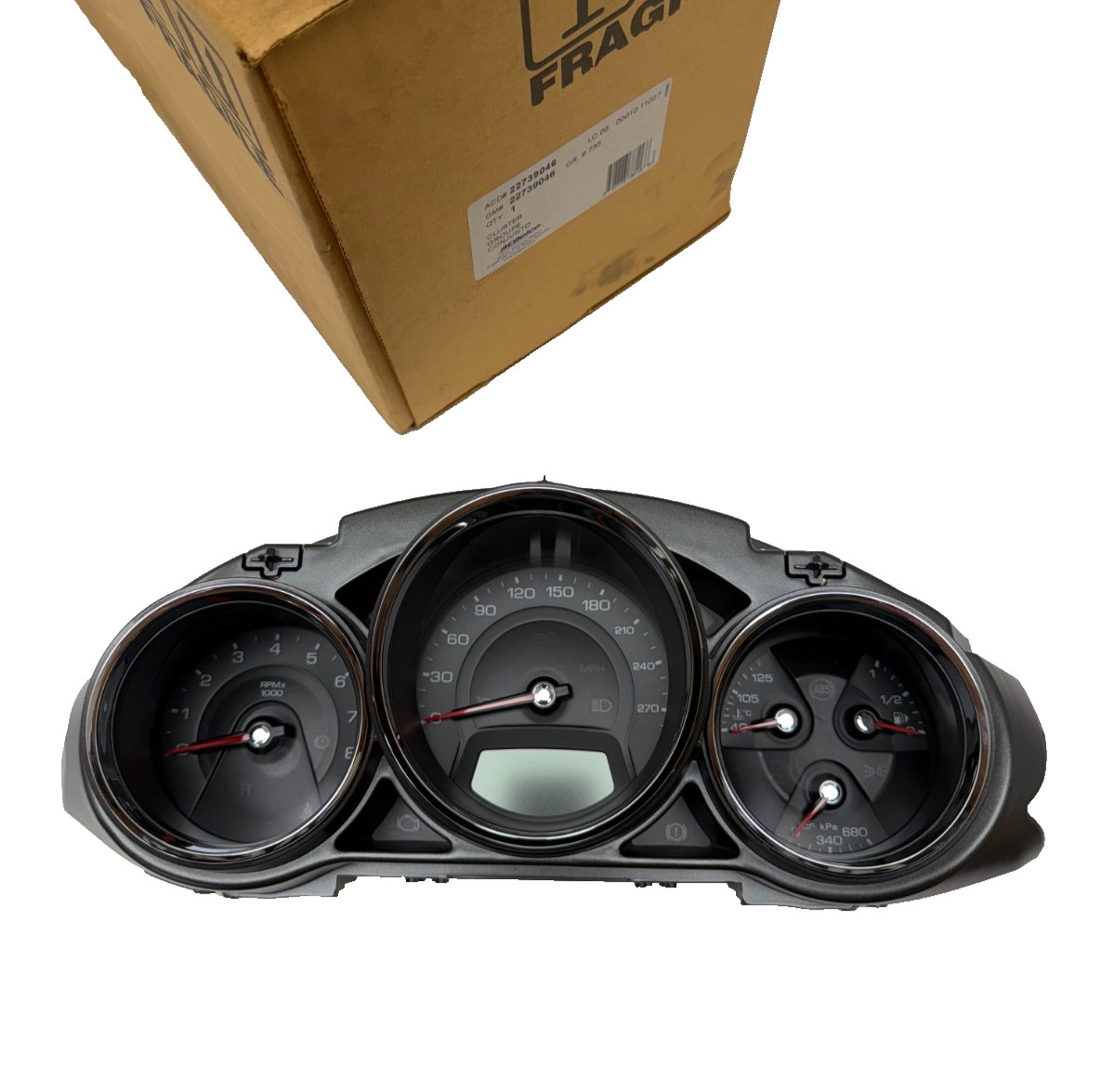 OEM 2008-2011 Cadillac CTS Speedometer Instrument Cluster KPH 22739046