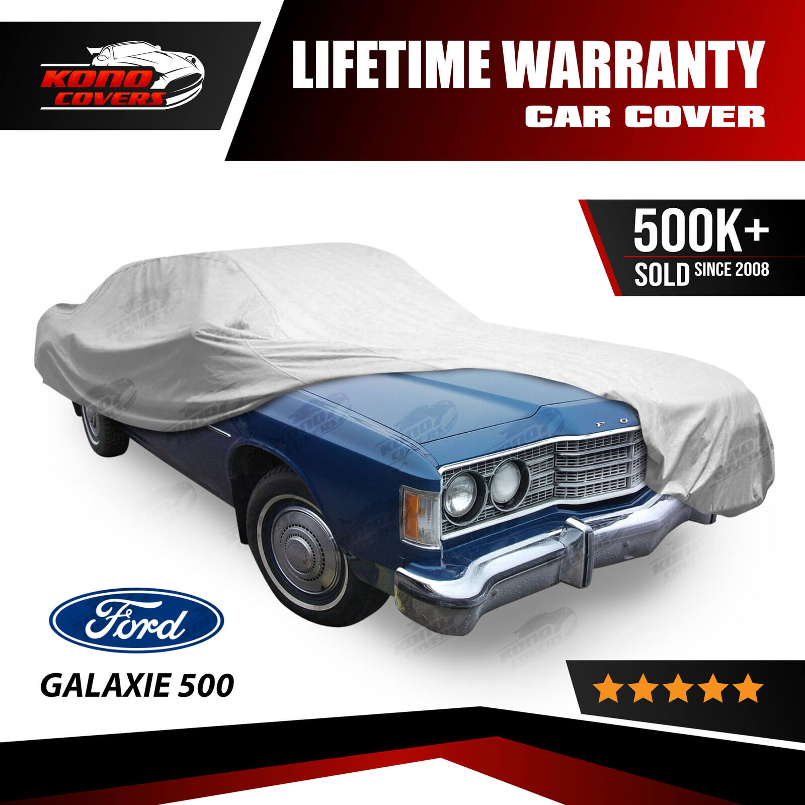 Ford Galaxie 500 4 Layer Car Cover Fitted Outdoor Water Proof Rain Snow Sun Dust