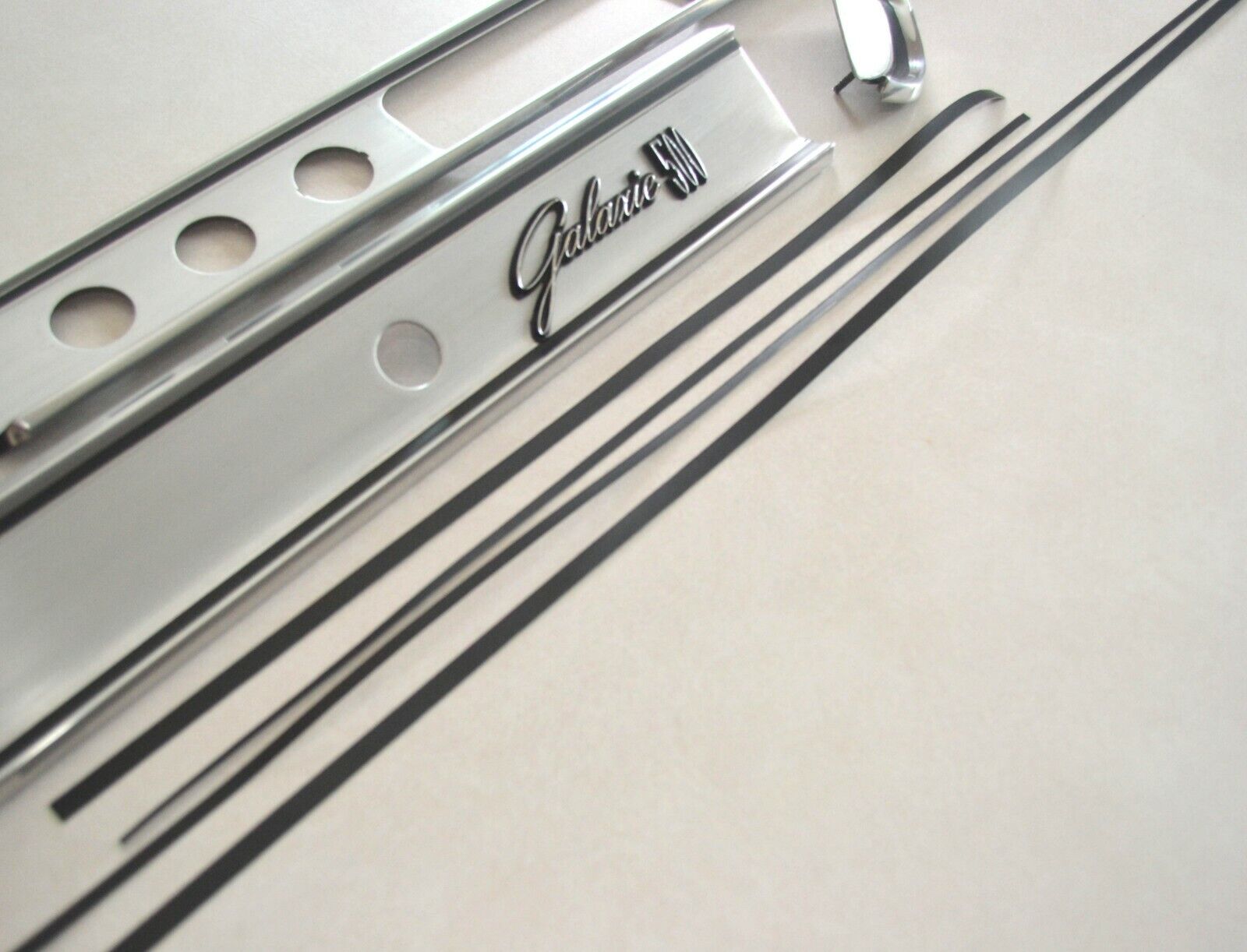 1964 Ford Galaxie Dash Trim Finish Panel Black Stripe Decals Sticker Set - New